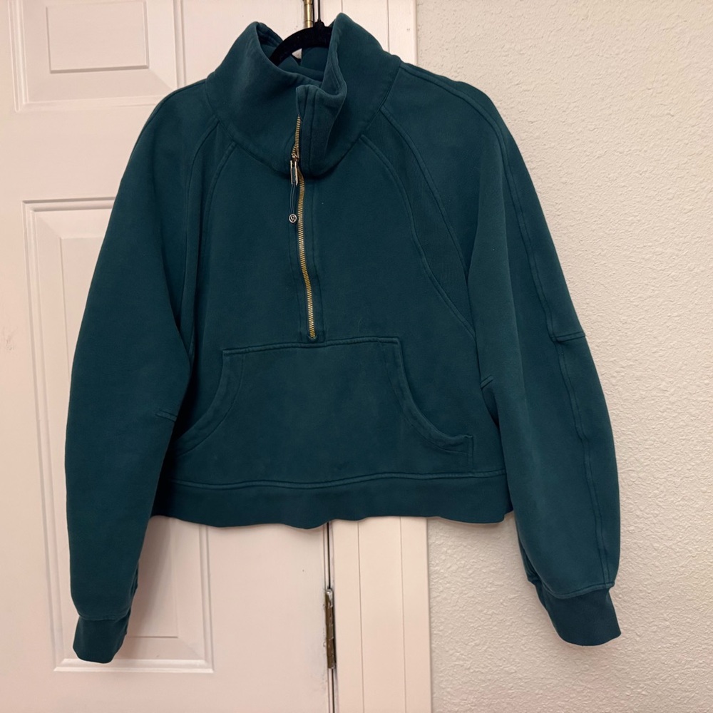 Lululemon - Storm Teal - Scuba Oversized Funnel-Neck Half Zip - XL/XXL